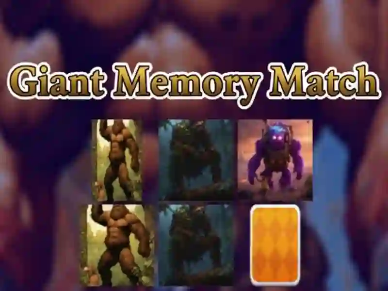 การแข่งขันหน่วยความจำขนาดยักษ์ เกมออนไลน์