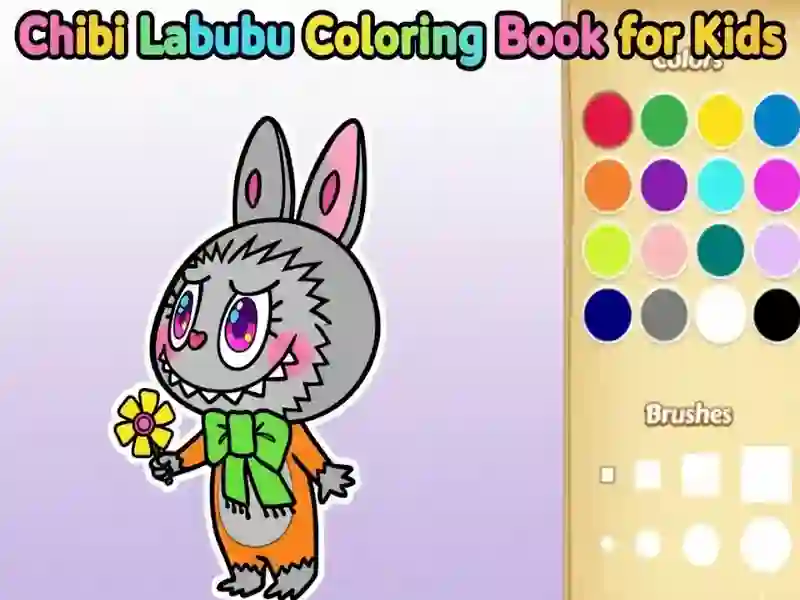 สมุดระบายสี Chibi Labubu สำหรับเด็ก เกมออนไลน์