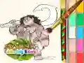 สมุดระบายสีโมอานา เกมออนไลน์