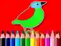กลับไปโรงเรียน: หนังสือระบายสีนก เกมออนไลน์