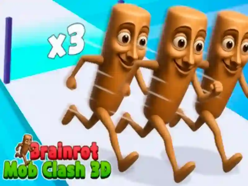 Brainrot Mob Clash 3D เกมออนไลน์