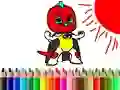 กลับไปที่โรงเรียน: ระบายสีเด็กชายหน้ากาก เกมออนไลน์