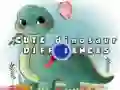 ความแตกต่างของไดโนเสาร์น่ารัก เกมออนไลน์