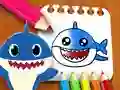 สมุดระบายสี Baby Shark เกมออนไลน์