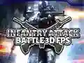 การโจมตีของทหารราบการต่อสู้ 3D FPS เกมออนไลน์