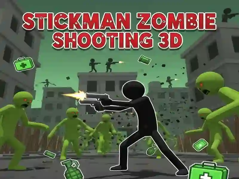 สติกแมน ยิงซอมบี้ 3D เกมออนไลน์