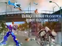 ตำรวจหุ่นยนต์สหรัฐอเมริกาเปลี่ยนรูป: เกมต่อสู้หุ่นยนต์ เกมออนไลน์