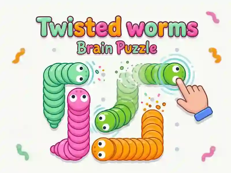 Twisted worms Brain Puzzle เกมออนไลน์