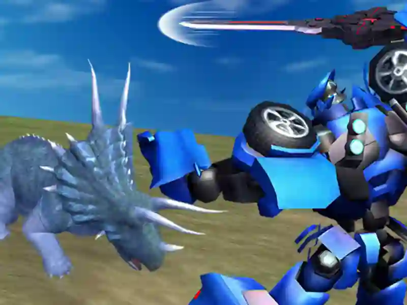 การต่อสู้ของ Jurassic Dinosaur Mech เกมออนไลน์