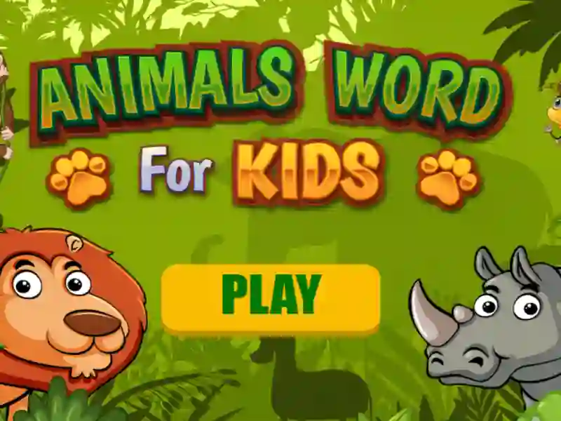 Word Animals for Kids เกมออนไลน์