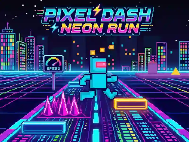 Pixel Dash Neon Run เกมออนไลน์