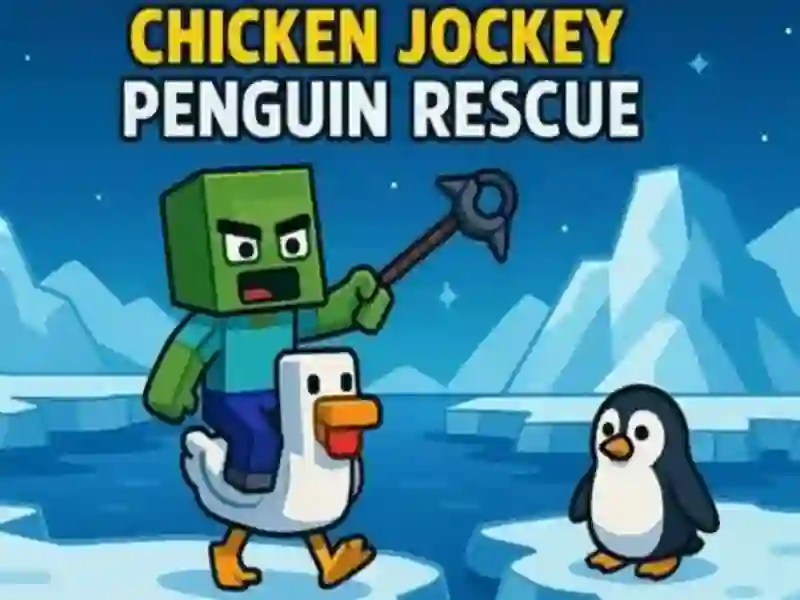 Jockey Chicken: Penguin Rescue เกมออนไลน์