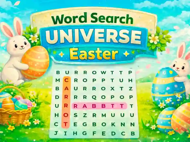 Word Search Universe Easter เกมออนไลน์