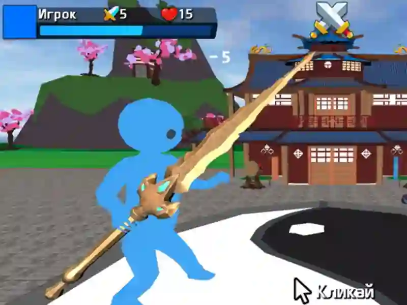 Obby Stickman บนดาบ เกมออนไลน์