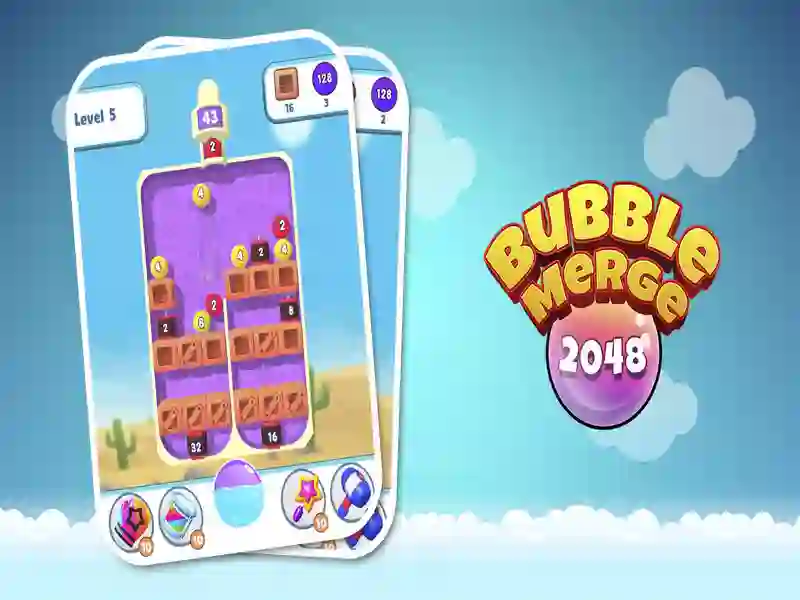 Bubble Merge 2048 เกมออนไลน์