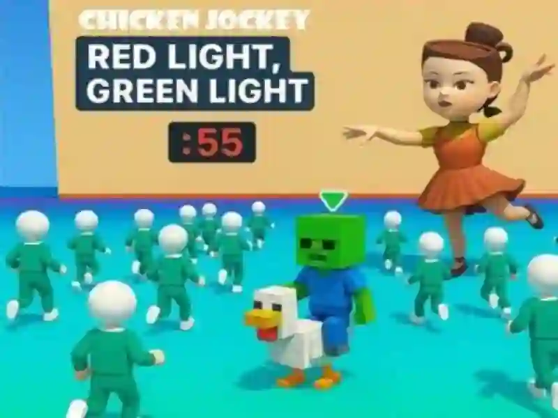 Jockey Chicken: แสงสีเขียวอ่อนสีแดง เกมออนไลน์ Jockey Chicken: แสงสีเขียวอ่อนสีแดง เกมออนไลน์
