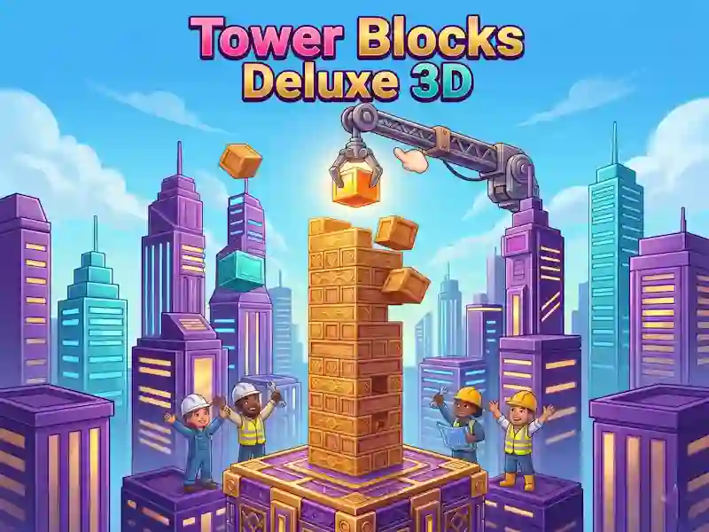 Tower Blocks Deluxe 3D เกมออนไลน์