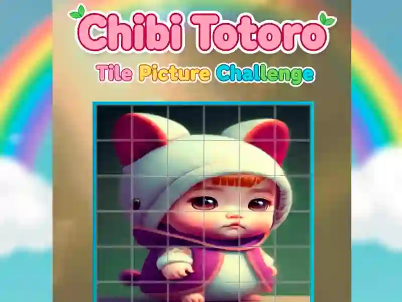 ความท้าทายรูปภาพกระเบื้อง Chibi Totoro เกมออนไลน์