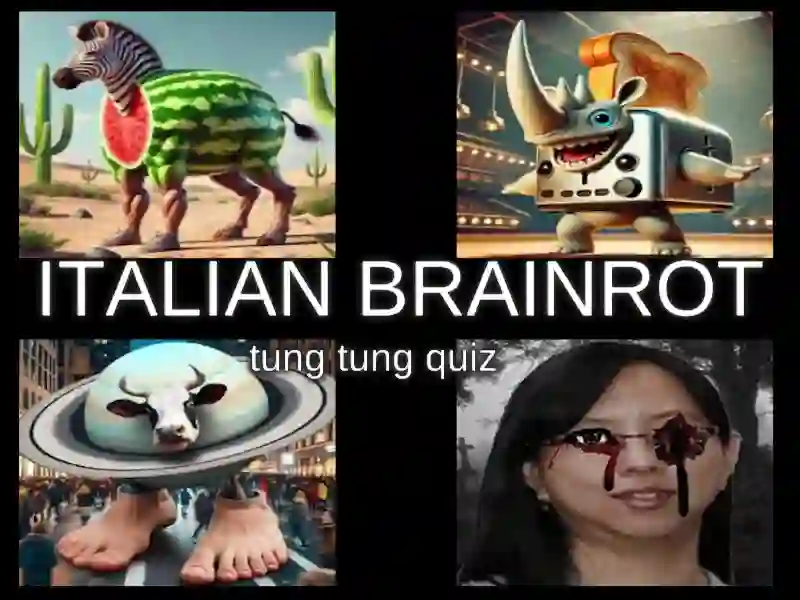 อิตาลี Brainrot Tung Tung Quiz เกมออนไลน์