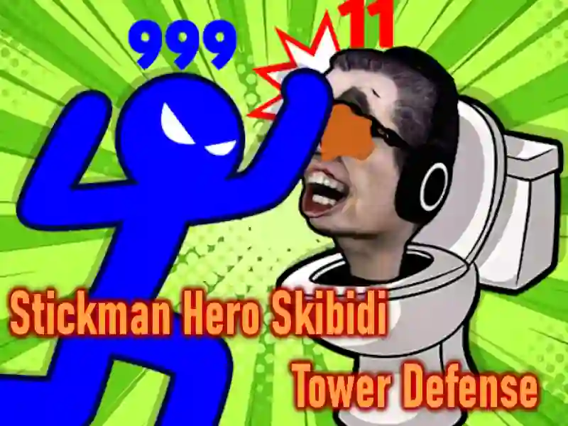 Hero Stickman Hero Skibidi Tower Defense เกมออนไลน์