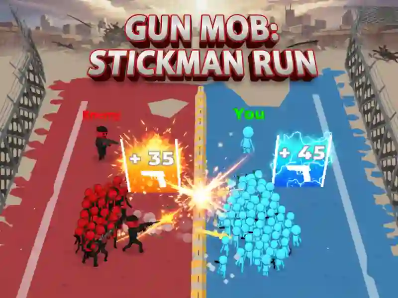 Gun Mob: สติกแมนรัน เกมออนไลน์