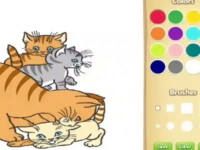 สมุดระบายสีแมวสำหรับเด็ก เกมออนไลน์