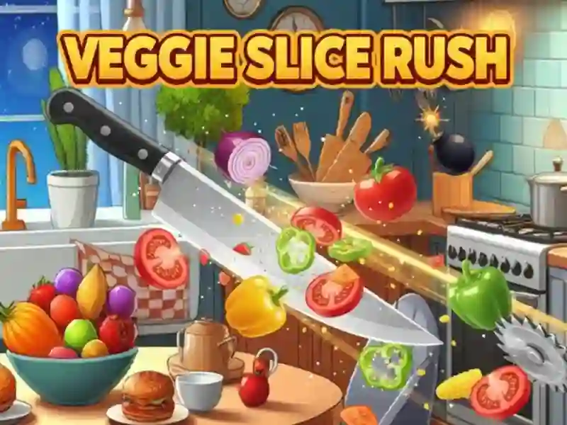 Veggie Slice Rush เกมออนไลน์