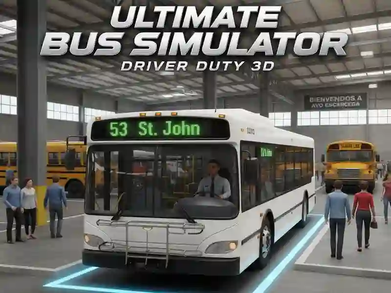 สุดยอด Bus Simulator Driver หน้าที่ 3D เกมออนไลน์