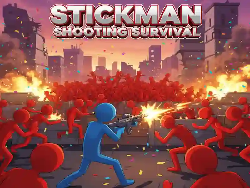 การเอาชีวิตรอดจากการยิง Stickman เกมออนไลน์