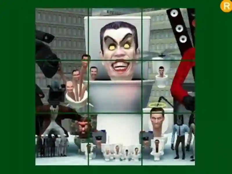 ปริศนาเลื่อนส้วม Skibidi เกมออนไลน์