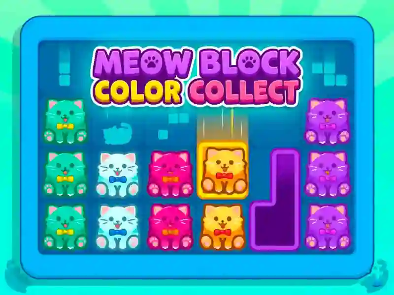 Meow Block Color Collect เกมออนไลน์