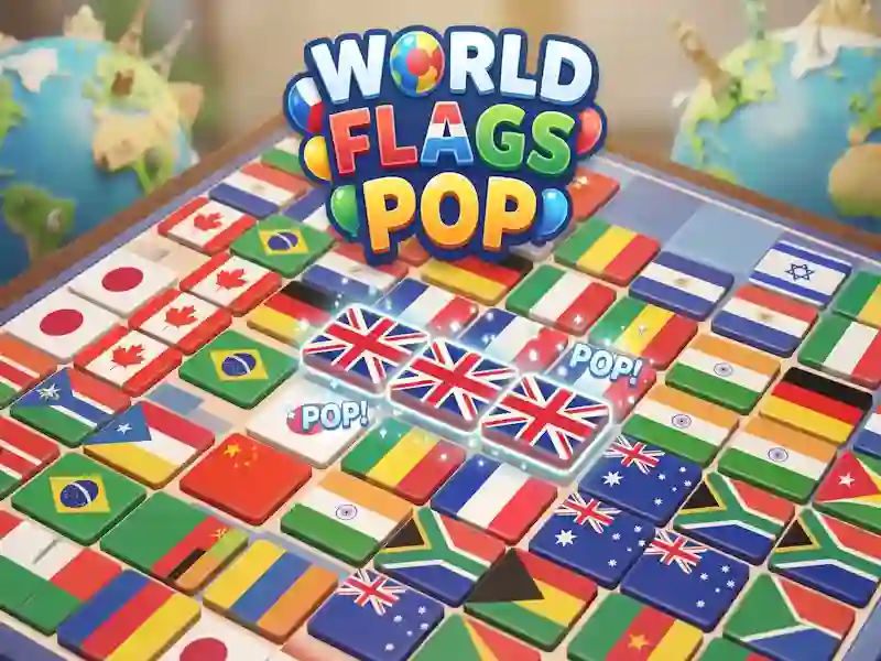 World Flags Pop เกมออนไลน์
