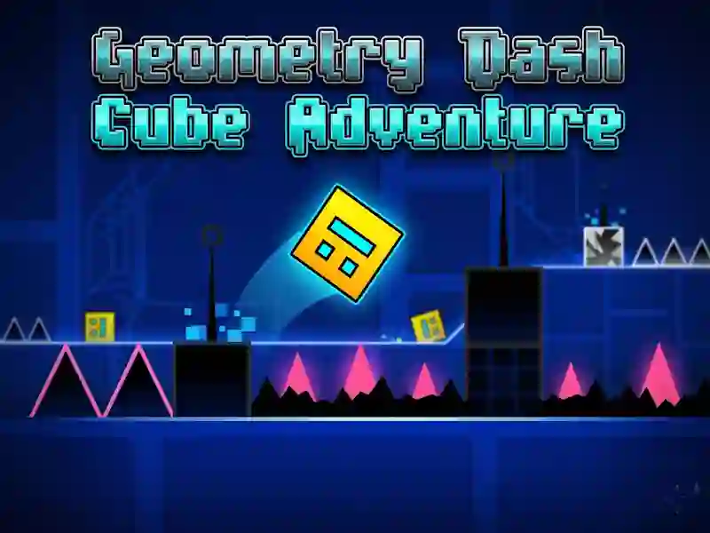 การผจญภัย Cube Dash เรขาคณิต เกมออนไลน์