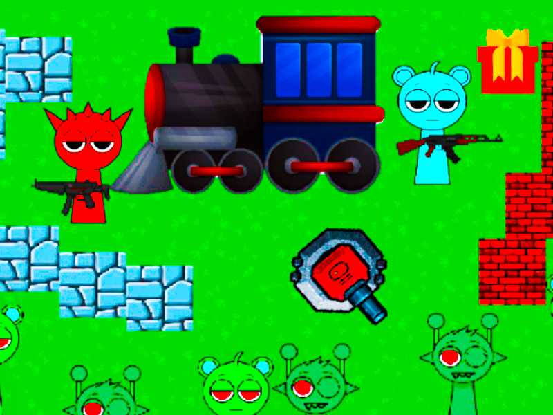 Rails Dead Sprunki เกมออนไลน์
