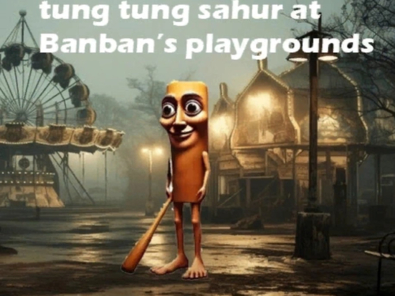 Tung Tung Sahur ที่สนามเด็กเล่น Banban เกมออนไลน์
