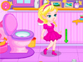 ฝึกทักษะการใช้ห้องน้ำให้กับเบบี๋เอลซ่า เกมออนไลน์
