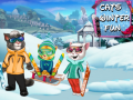 ความสนุกฤดูหนาวสำหรับแมว เกมออนไลน์