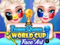 ศิลปะใบหน้าถ้วยโลกของราชินีที่ถูกแช่แข็ง เกมออนไลน์