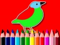 กลับไปโรงเรียน: หนังสือระบายสีนก เกมออนไลน์