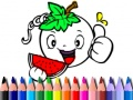 กลับไปโรงเรียน: สมุดระบายสีผัก เกมออนไลน์