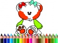 กลับไปโรงเรียน: ระบายสีหมีหวาน เกมออนไลน์
