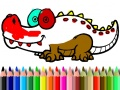 กลับสู่โรงเรียน: ระบายสีจระเข้ เกมออนไลน์