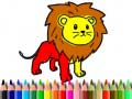 กลับไปโรงเรียน: สมุดระบายสีสิงโต เกมออนไลน์