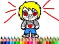 หนังสือระบายสีเด็กผู้ชายที่น่ากลัว เกมออนไลน์