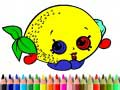 กลับไปโรงเรียน: หนังสือระบายสีผลไม้ เกมออนไลน์