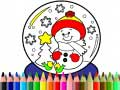 กลับไปโรงเรียน: สมุดระบายสีคริสต์มาส เกมออนไลน์