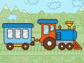 รถไฟสำหรับเด็กระบายสี เกมออนไลน์