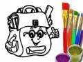 กลับไปโรงเรียน: สมุดระบายสีเป้สะพายหลัง เกมออนไลน์