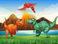ไดโนเสาร์สีสันสดใสแมทช์ 3 เกมออนไลน์