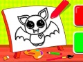 การระบายสีสำหรับเด็กง่าย ๆ: ค้างคาว เกมออนไลน์